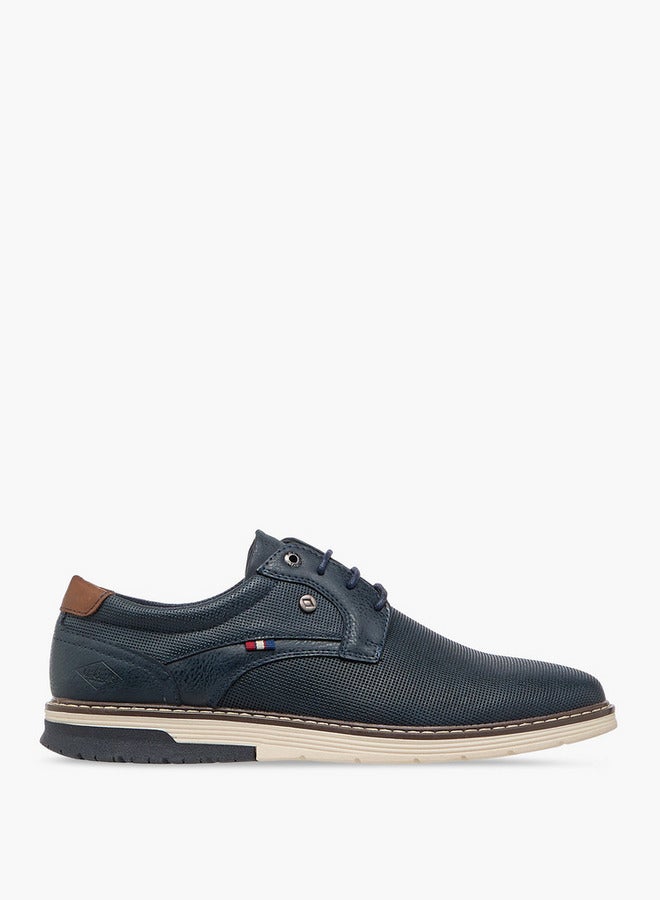 Lee Cooper Men's Logo Embossed Lace-Up Sneakers  - Image 3
