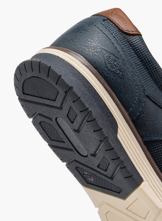 Lee Cooper Men's Logo Embossed Lace-Up Sneakers  - Image 5