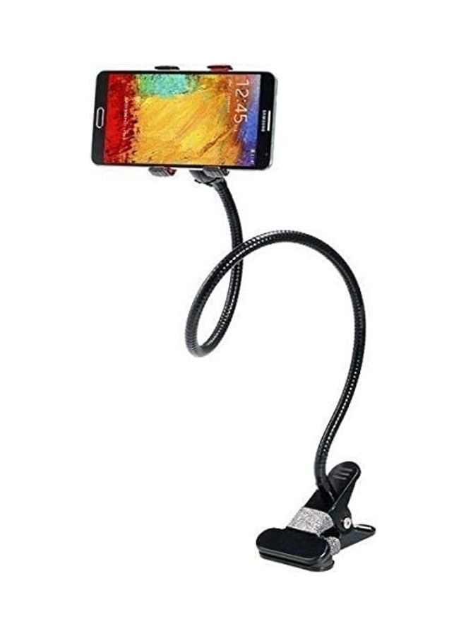 ICS Long Arm Flexible Clip Lazy Mobile Holder Black - Image 1