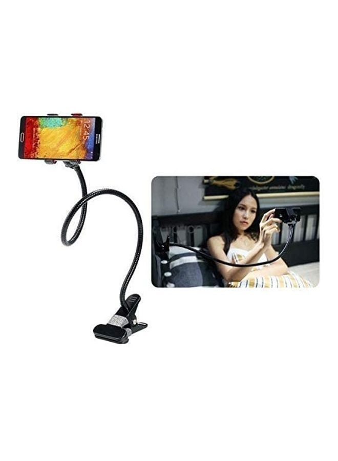 ICS Long Arm Flexible Clip Lazy Mobile Holder Black - Image 2
