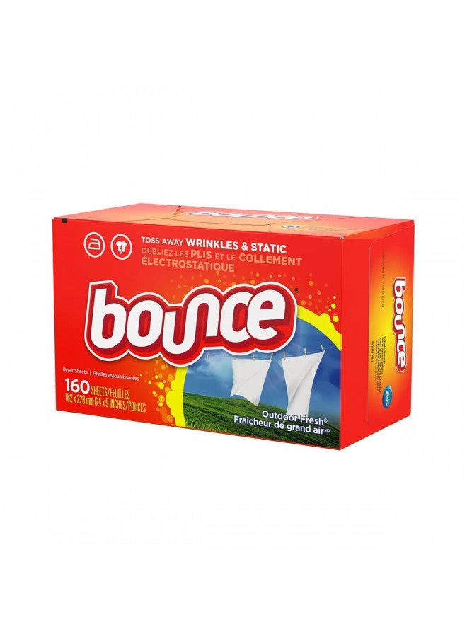 Bounce Fabric Softener Dryer Sheet Outdoor Fresh, 160 Sheets (Pack of 2) - Image 4