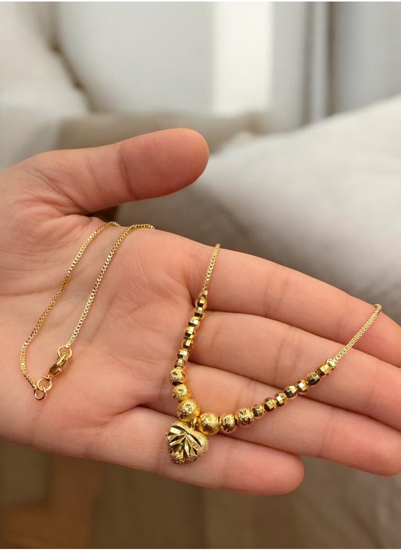 GOLDMAX 21k Gold Plated Necklace For Women  - Image 1