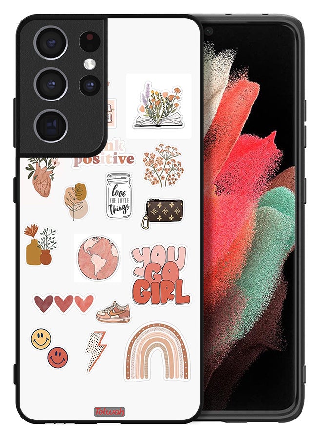 Tolwak Samsung Galaxy S21 Ultra 5G Protective Case Cover You Go Girl - Image 2