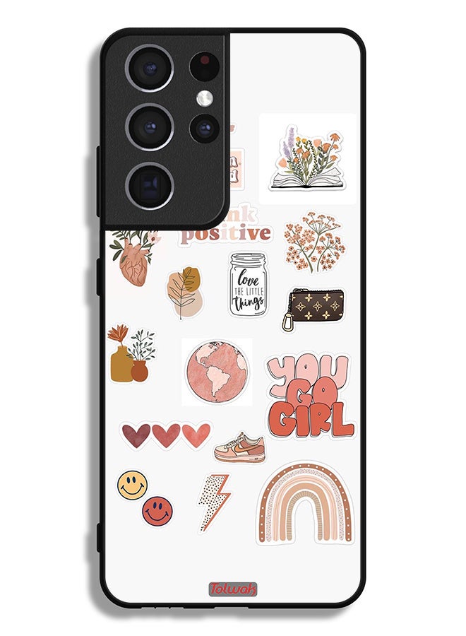 Tolwak Samsung Galaxy S21 Ultra 5G Protective Case Cover You Go Girl - Image 3