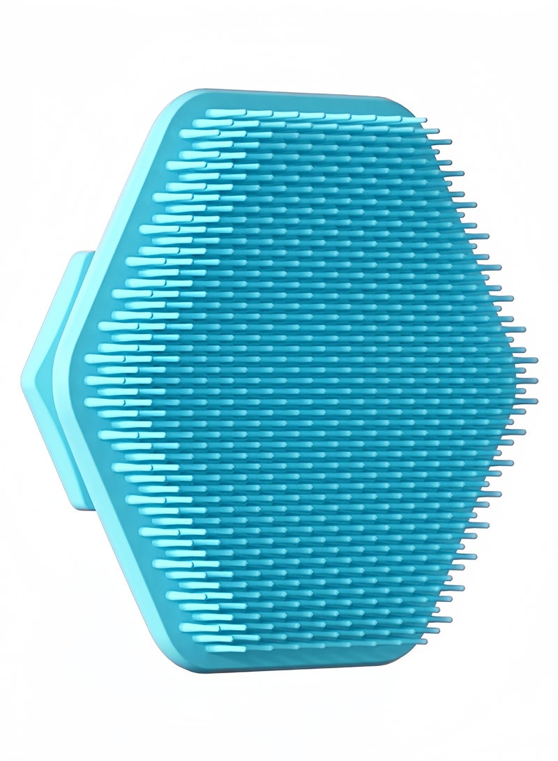 Generic Face Scrubber, Silicone Face Scrubber for Men, Gentle Exfoliator Pad & Massager, Facial Cleansing/Wash Brush - Removes Dead & Dry Skin（Blue）  - Image 1