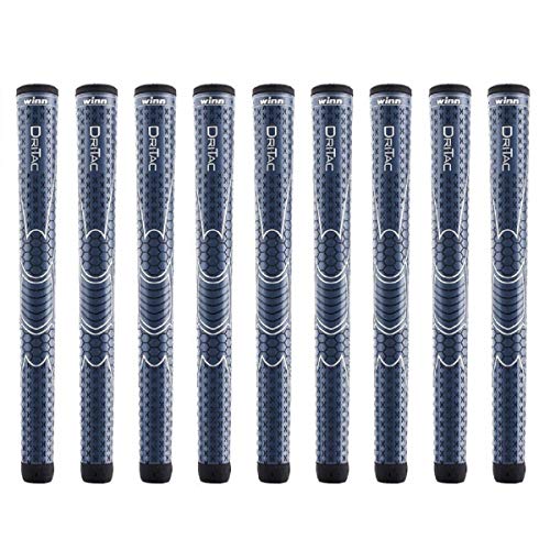 Winn Dri-Tac Oversize +1/8" Navy Blue - 9 Piece Golf Grip Bundle - Image 5