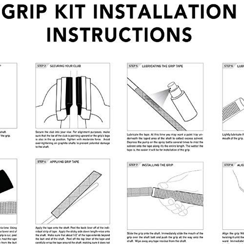Winn Dri-Tac Oversize +1/8" Navy Blue - 9 Piece Golf Grip Bundle - Image 3