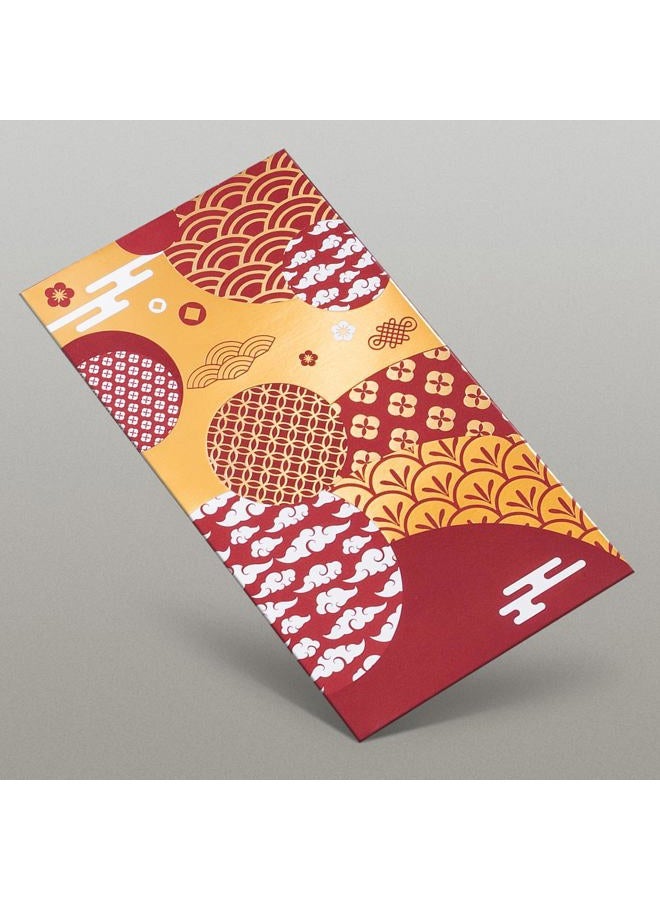 Prims & Flourish Chinese New Year Red Envelopes, 24-Count 2026 Lunar New Year Red Packets, Hong Bao with Gold Foil Design, Gift Money Envelopes, Motifs of Fortune, 2 Designs - Image 4