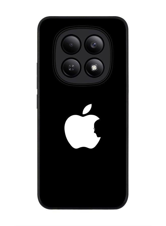 For Xiaomi Redmi Note 15 4G Case,Slim fit Camera Protection, Shockproof Thin Phone cover  - Steve's Apple - Black