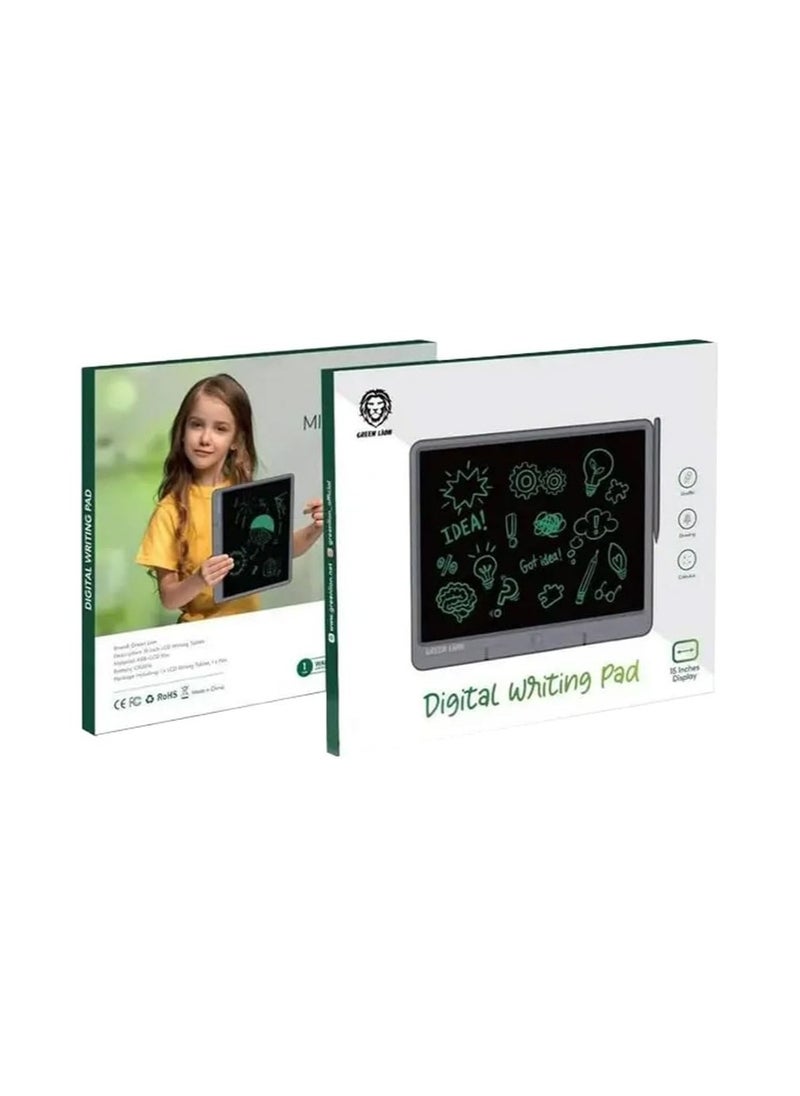 GreenLion Green Lion LCD Digital Writing Pad 15" (Gray)  - Image 3