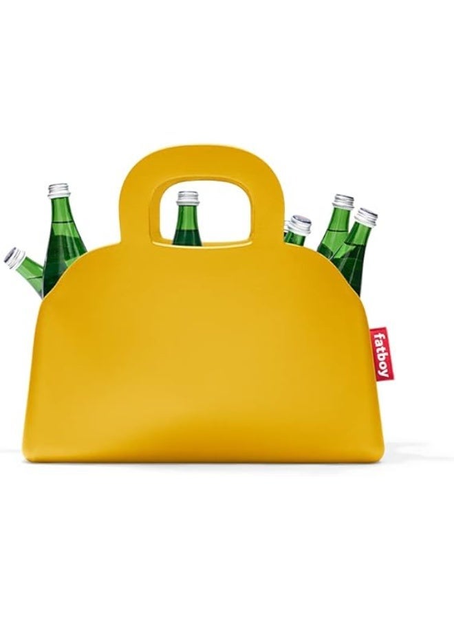 Fatboy حقيبة تسوق فات بوي سجوبر-كيس | تحمل حتى 10 كجم | خفيفة الوزن | تحتفظ بالماء بدون تسرب | تقف بمفردها | EVA (أسيتات الإيثيلين-الفينيل) | 47 × 17 × 44 سم - أصفر عكر - Image 3
