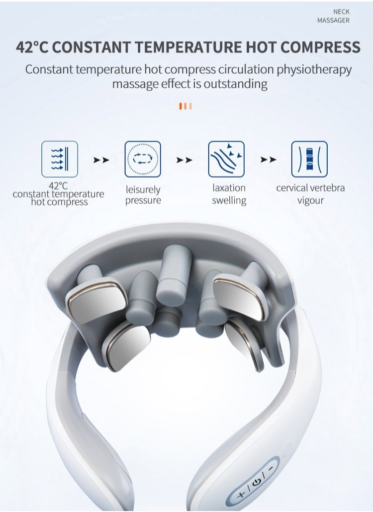 Intelligent pulse shoulder and neck therapy hot compress cervical spine massager  - Image 4