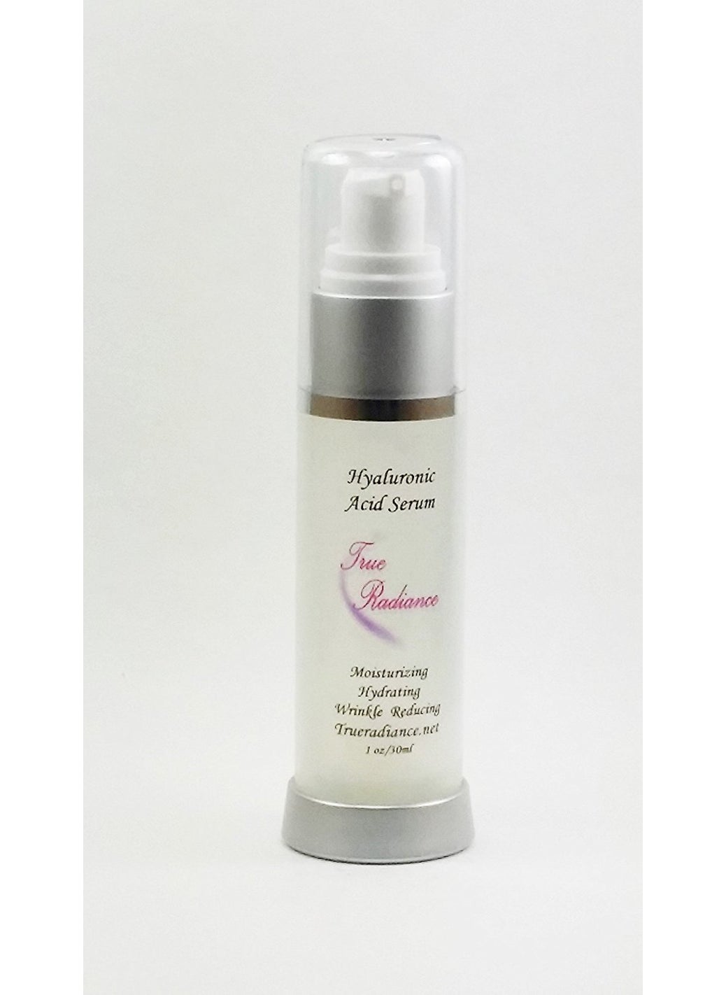 True Radiance HYALURONIC ACID SERUM 70% plus more. For dry skin, super hydrating, Moisturizer, Anti-aging & Anti-wrinkle serum. Also DMAE and can be used to plump facial lines away. PARABEN FREE 1 oz/30ml. 
