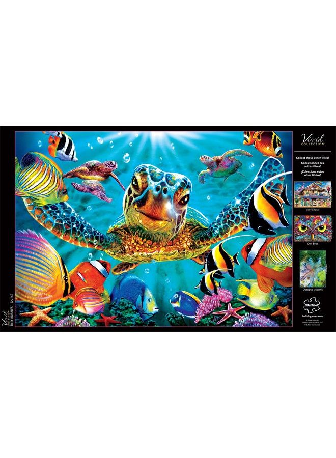 Buffalo Games Vivid Collection Tiny Bubbles 300 Large Piece Jigsaw Puzzle Blue - Image 4