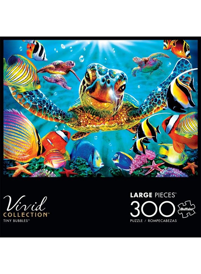 Buffalo Games Vivid Collection Tiny Bubbles 300 Large Piece Jigsaw Puzzle Blue - Image 3