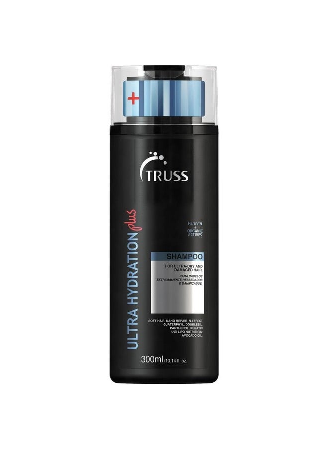 تروس شامبو TRUSS Ultra Hydration PLUS - للشعر المصبوغ والمعالج كيميائيًا - يعيد المرونة وينعش ويضيف كثافة ولمعانًا لجميع أنواع الشعر وملمسه  - Image 1