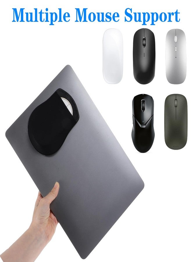 LLOUSSAK 3Colors Wireless Mouse Holder for Laptop, Stick On Mouse Pouch, Universal Mouse Pocket, Reusable Self-Adhesive, Hard Drive Sleeve, USB Cable Storage - Image 5