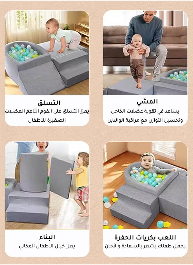 Aurlar - Soft Play Couch for Toddlers – Montessori Foam Climbing Activity Center, Indoor Playground Sofa for Kids, Educational and Safe - Image 1