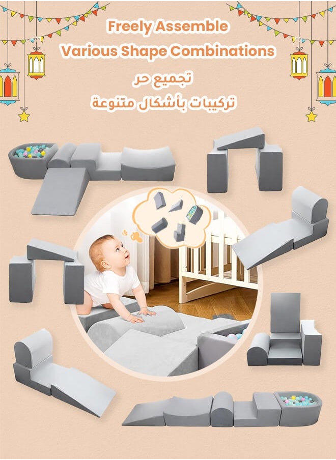 Aurlar - Soft Play Couch for Toddlers – Montessori Foam Climbing Activity Center, Indoor Playground Sofa for Kids, Educational and Safe - Image 1
