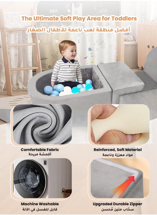 Aurlar - Soft Play Couch for Toddlers – Montessori Foam Climbing Activity Center, Indoor Playground Sofa for Kids, Educational and Safe - Image 1