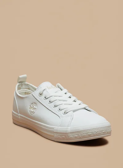 لي كوبر Women's Lace-Up Low Ankle Sneakers