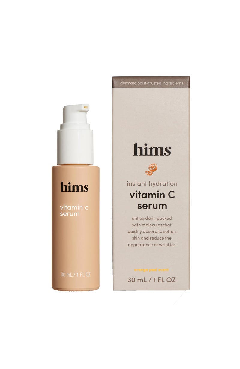 HIMS & HERS hims Vitamin C Serum for Men - Brighten Skin Tone, Balance Complexion - Highly Concentrated, Lightweight Vitamin C Facial Serum - Vegan, Cruelty-Free, No Parabens - Citrus Scent, (1oz) - Image 1