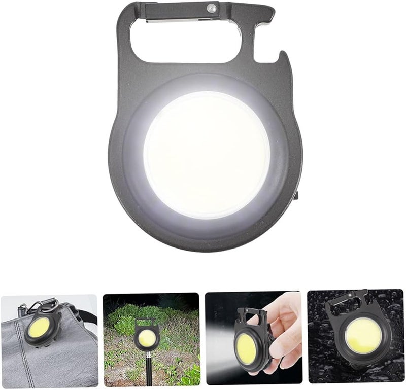 مصباح مفاتيح USB قابل لإعادة الشحن مع فتاحة زجاجات مدمجة وصغيرة الحجم للتخييم في الهواء الطوارئ والطوارئ - Image 5