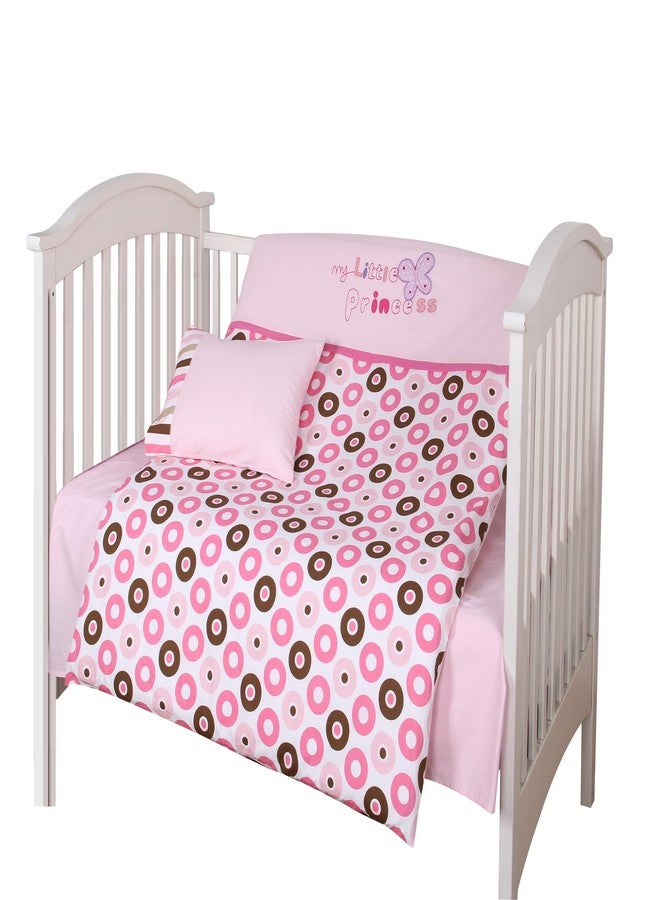 BLOOMSTAR Baby Crib Bedding Set Bed Linen 2pcs Toddler Crib Duvet Cover Set,100% Cotton Poplin, 40x48 Duvet & 12x18 Pillowcase, Soft Embroidery Infant Quilt Cover Baby Bedding - Image 1