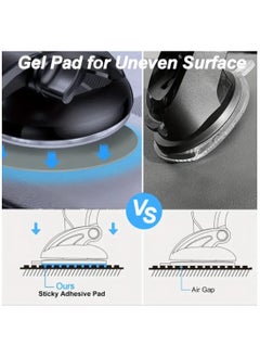 LDQ Pack of 6 Pcs Very High Bond Double-Sided Sticky Adhesive, 70mm Dashboard Pad Mounting Disk Adhesive Kit, Suction Cup, Car Dashboard, Phone Holder, Sucker Mount, Dash Cam  - Image 4