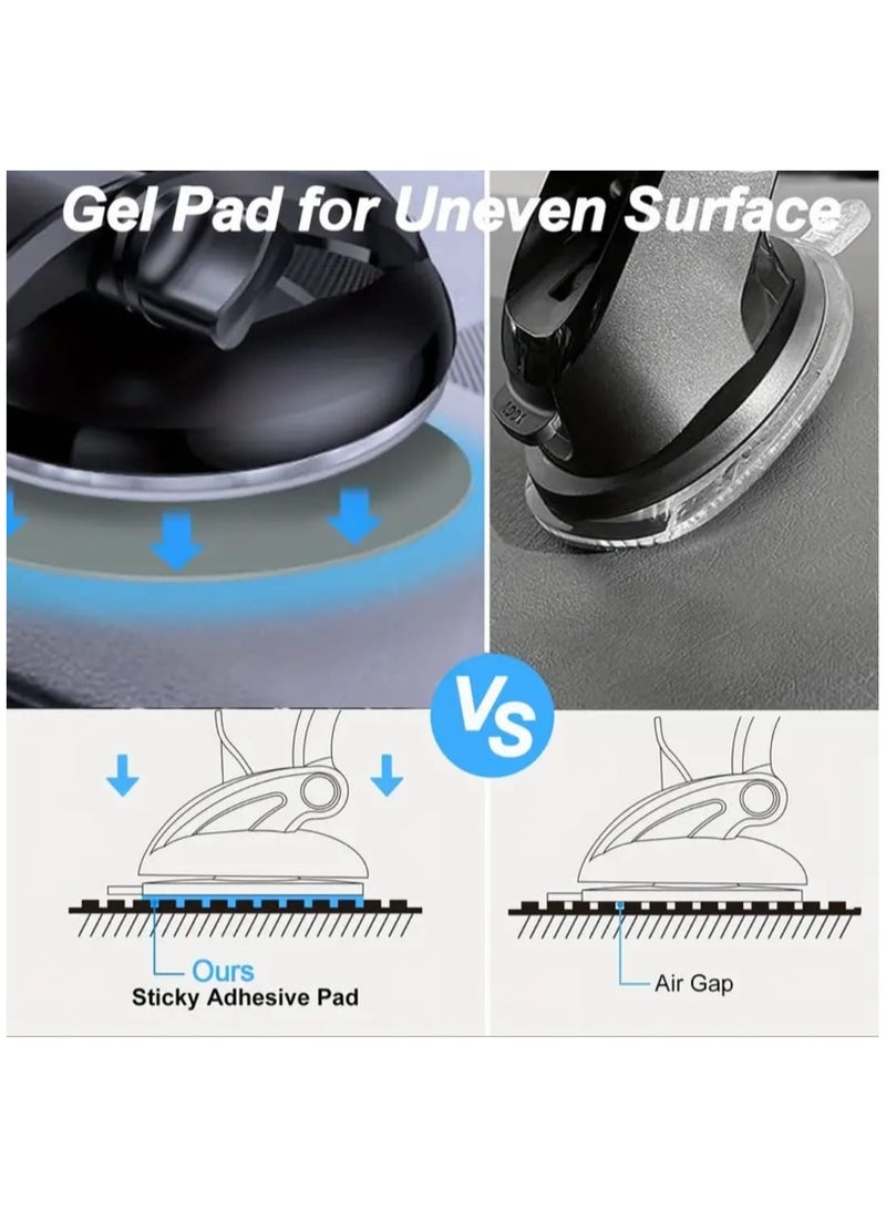 LDQ Pack of 6 Pcs Very High Bond Double-Sided Sticky Adhesive, 70mm Dashboard Pad Mounting Disk Adhesive Kit, Suction Cup, Car Dashboard, Phone Holder, Sucker Mount, Dash Cam - Image 4