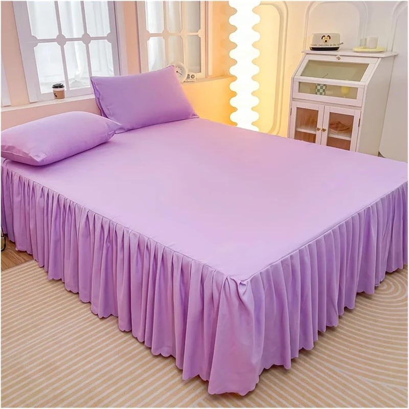 1PC Pattern Printing Bed Skirt for Double All-Seasons Falda De Cama Without Pillowcase(Color-14,200x220xx45cm 1pc) - Image 1