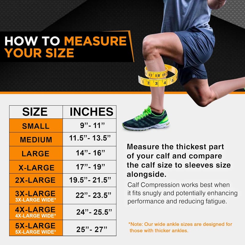 Doc Miller Calf Compression Sleeve – Footless Socks for Women & Men, 30-40mmHg Medical Design, Compression Shin Sleeves, Leg Cramp Relief, Varicose Veins, Knee High Stockings, 1 Pair - Image 3