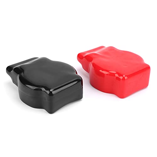 EVGATSAUTO Battery Terminal Covers, 1Pair Universal Car Battery Post Cover Positive Negative Top Post Wire Connector for Car Motorcycle Truck - Image 4