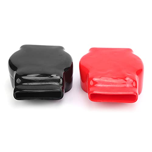 EVGATSAUTO Battery Terminal Covers, 1Pair Universal Car Battery Post Cover Positive Negative Top Post Wire Connector for Car Motorcycle Truck - Image 3