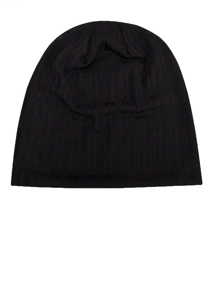 Loquat Unisex Infinity Scarf Headwear Cap Breathable Beanie Hat  Black 