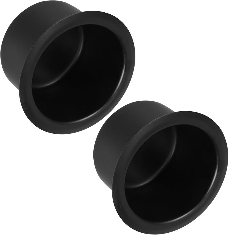 ORFOFE Stainless Steel Cup Holder Insert 2pcs Black Drop-in Recessed Car Truck Rv Couch Cup Holder for Automotive Interior Accessories - Image 1