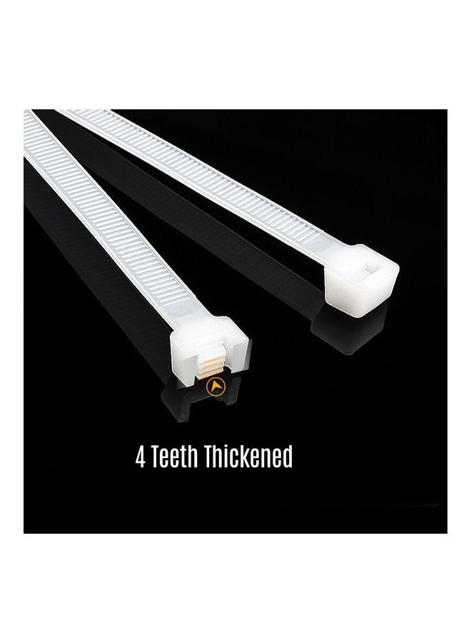 NIBEMINENT Pack Of 100 Self-Locking Nylon Cable Ties White - Image 5