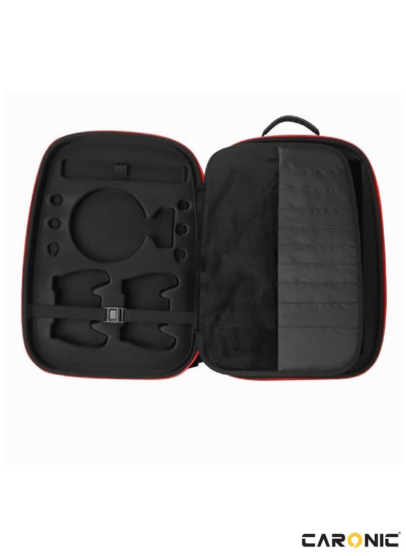 CARONIC - PS5 Carrying Case Travel Storage Bag Compatible with Playstation 5 Grey - Image 1