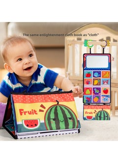 Generic Baby Early Education Desk Calendar Cloth Book Baby Head-up Training Hanging Tear-free Paper Baby Enlightenment Early Education Toys-Color:1022-70 Calendar Cloth Book  - Image 1