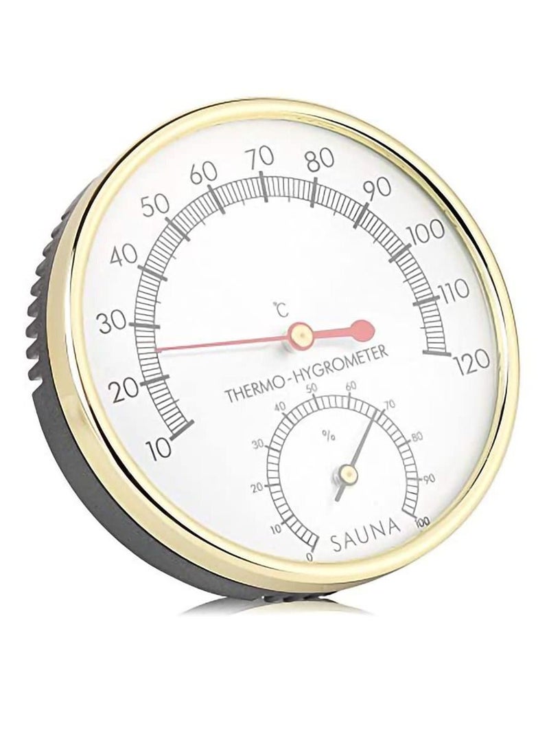 KASTWAVE Metal Dial Thermometers Sauna, Thermometers Outdoor Hygrometer Indoor Hygro Weather for Room Office Hotel Wall Greenhouse - Image 1