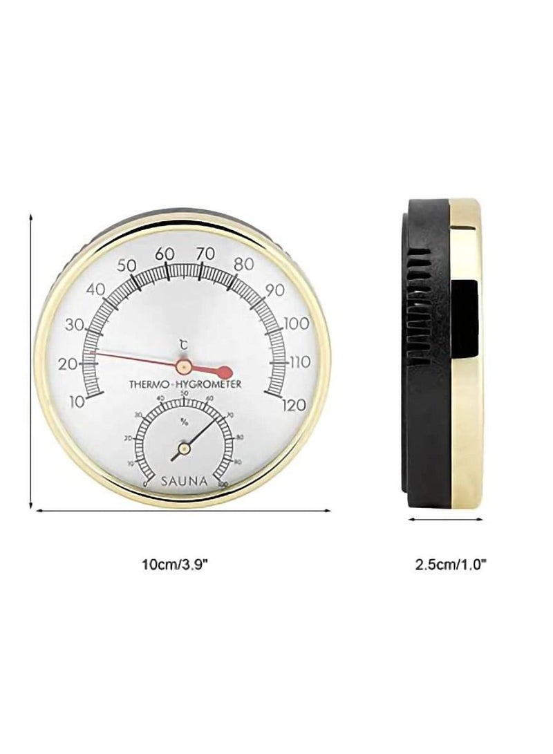 KASTWAVE Metal Dial Thermometers Sauna, Thermometers Outdoor Hygrometer Indoor Hygro Weather for Room Office Hotel Wall Greenhouse - Image 2