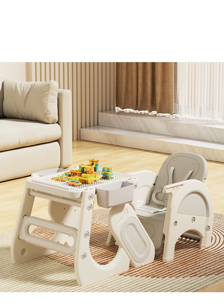 Generic Innovation Versatile Dining Chair, Study Table With Drawing And Building Blocks, Using Throughout childhood Until 8 Years Old  - Image 2