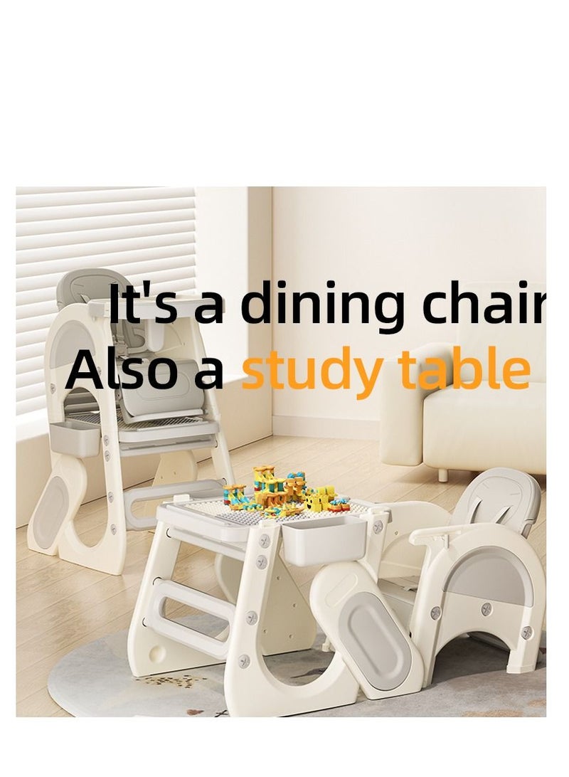 Generic Innovation Versatile Dining Chair, Study Table With Drawing And Building Blocks, Using Throughout childhood Until 8 Years Old  - Image 3
