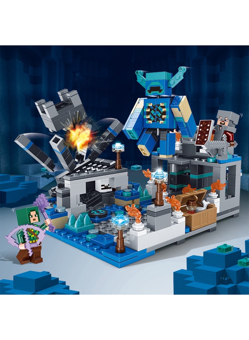 ماين كرافت ألعاب بناء ماين كرافت: Warden Outpost - لعبة مستوحاة من اللعبة للمغامرات الممتعة واللعب، هدية للأطفال والأولاد والبنات من سن 8 سنوات فما فوق - Image 5