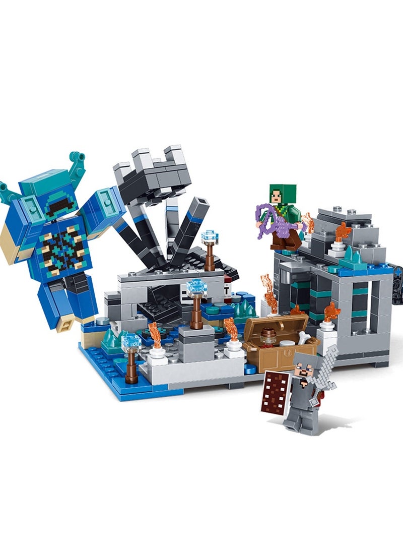 ماين كرافت ألعاب بناء ماين كرافت: Warden Outpost - لعبة مستوحاة من اللعبة للمغامرات الممتعة واللعب، هدية للأطفال والأولاد والبنات من سن 8 سنوات فما فوق - Image 1