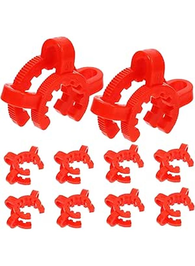 10 Pack Adjustable Plastic Conical Keck Clamps Standard Interface Laboratory Clips - Image 1