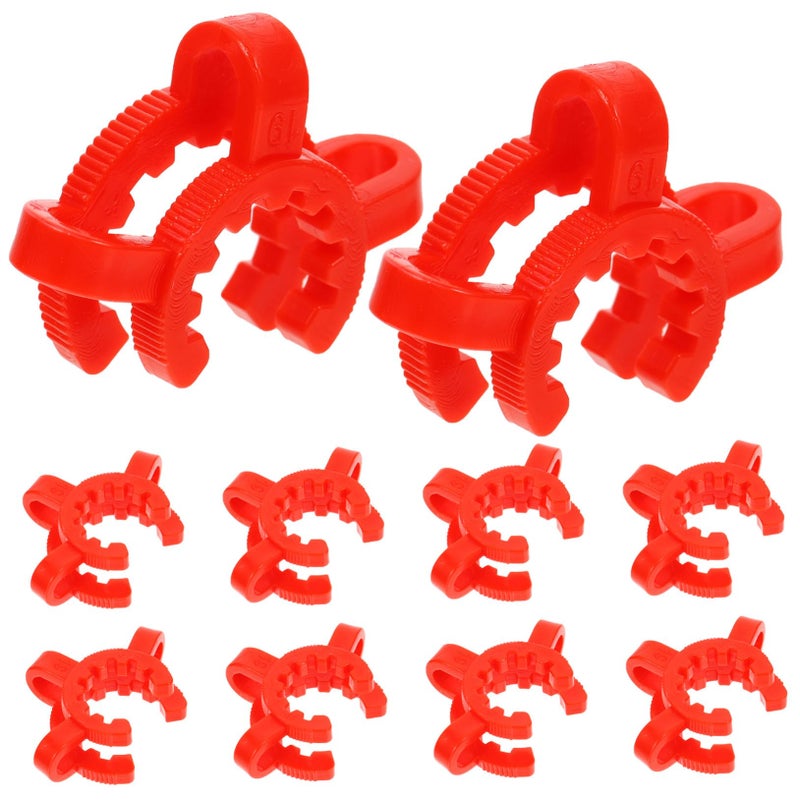 10 Pack Adjustable Plastic Conical Keck Clamps Standard Interface Laboratory Clips - Image 2