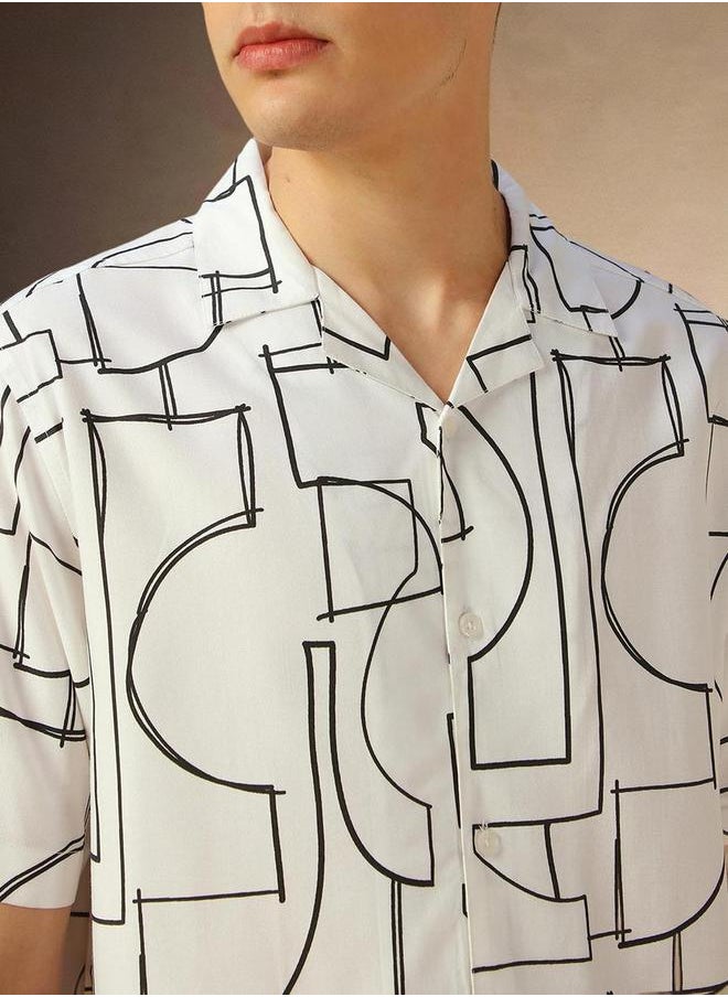 Dennis Lingo Button Down Collar Casual Shirt by Styli  - Image 5
