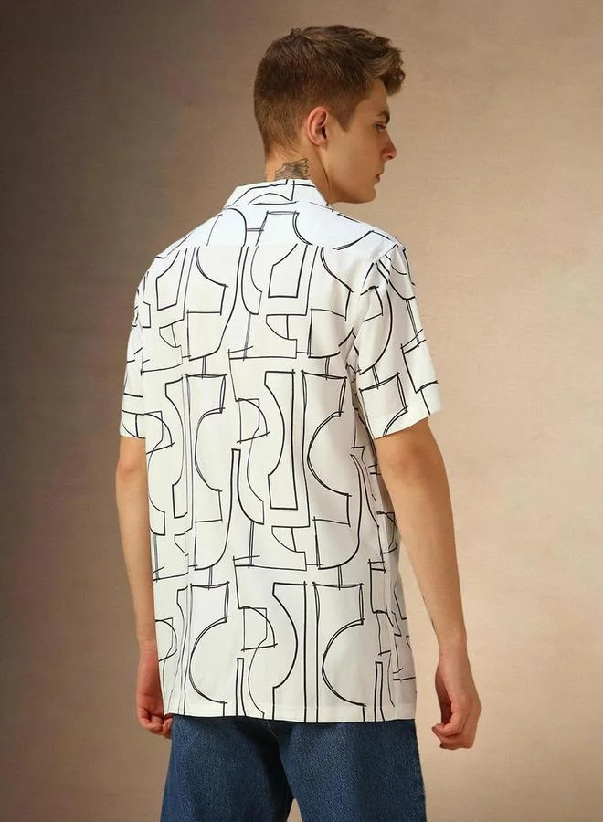 Dennis Lingo Dennis Lingo Button Down Collar Casual Shirt