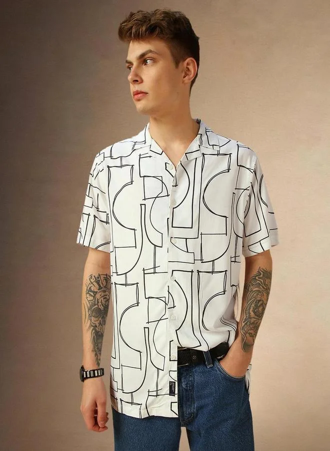 Dennis Lingo Dennis Lingo Button Down Collar Casual Shirt